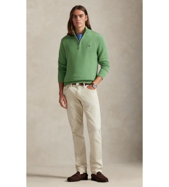 Polo Ralph Lauren Jersey de algod�n con cuello semicisne verde