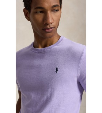 Polo Ralph Lauren Kurzärmeliges Baumwoll-T-Shirt lila