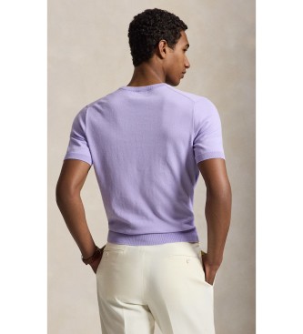 Polo Ralph Lauren Kurzärmeliges Baumwoll-T-Shirt lila