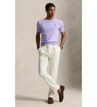 Polo Ralph Lauren Kurzärmeliges Baumwoll-T-Shirt lila
