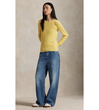 Polo Ralph Lauren Katoenen trui in gele achten tricot