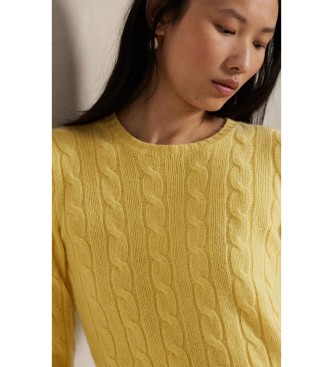 Polo Ralph Lauren Katoenen trui in gele achten tricot