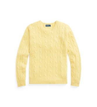 Polo Ralph Lauren Katoenen trui in gele achten tricot