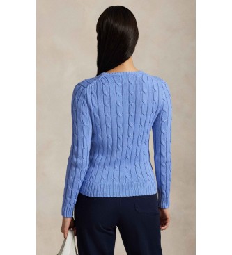 Polo Ralph Lauren Baumwollpullover aus blauem Achter-Strickjersey