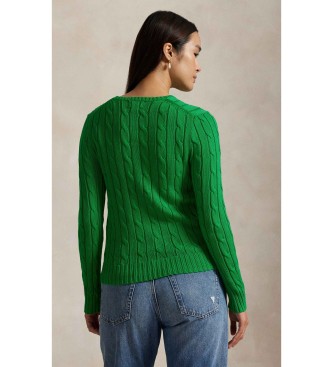 Polo Ralph Lauren Gr�ner Baumwolljersey in Achterstrick