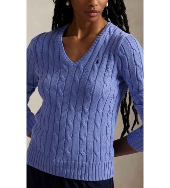 Polo Ralph Lauren Cotton jumper in blue eights knitted jersey
