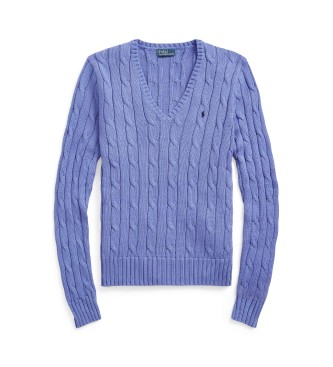 Polo Ralph Lauren Cotton jumper in blue eights knitted jersey