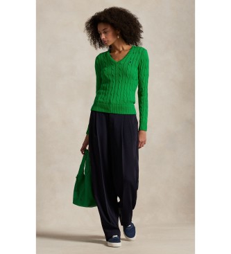 Polo Ralph Lauren Jersey de algodón en punto de ochos verde