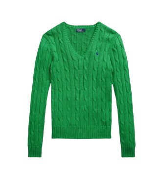 Polo Ralph Lauren Jersey de algodón en punto de ochos verde