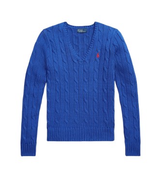 Polo Ralph Lauren Jersey de algodón en punto de ochos azul