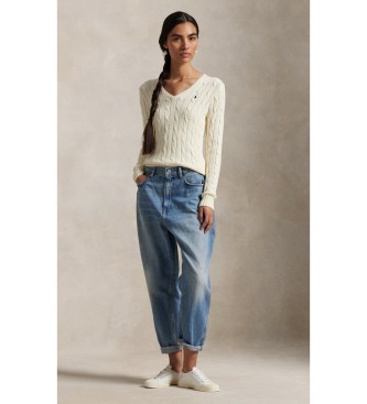 Polo Ralph Lauren Maglione in cotone lavorato a trecce