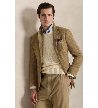 Polo Ralph Lauren Maglione in cotone lavorato a maglia beige