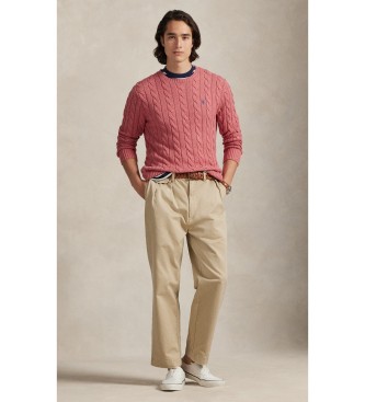 Polo Ralph Lauren Jersey de algod�n en punto de ochos rosa