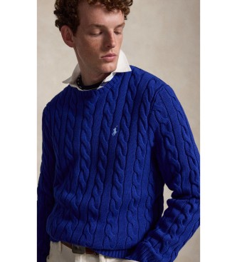 Polo Ralph Lauren Mornarsko modri bomba?ni pulover s kitastim vzorcem