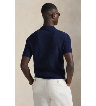Polo Ralph Lauren Pull en coton et lin à texture marine