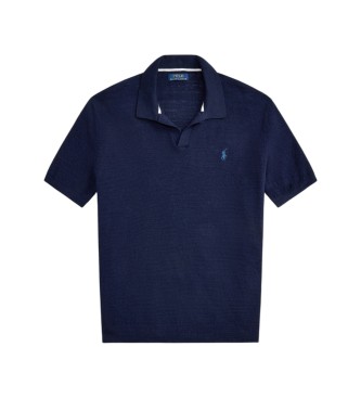 Polo Ralph Lauren Pull en coton et lin à texture marine