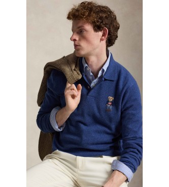 Polo Ralph Lauren Jersey de cachemira con Polo Bear marino