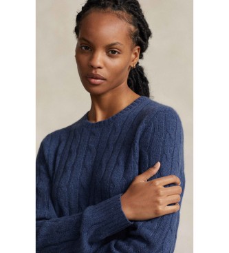 Polo Ralph Lauren Camisola de malha eights em caxemira azul-marinho