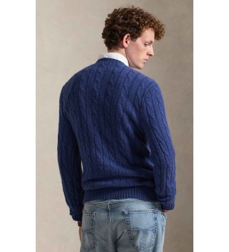 Polo Ralph Lauren Camisola de malha eights em caxemira azul-marinho