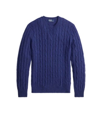 Polo Ralph Lauren Camisola de malha eights em caxemira azul-marinho