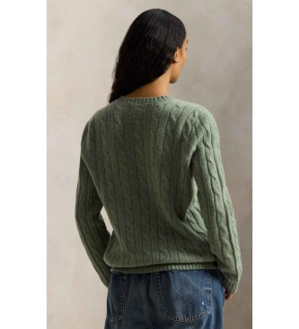 Polo Ralph Lauren Green cashmere eights knitted jumper