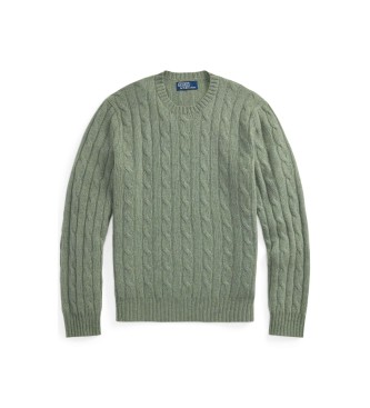 Polo Ralph Lauren Green cashmere eights knitted jumper