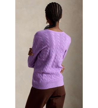 Polo Ralph Lauren Pullover aus Kaschmir und Wolle in Flieder