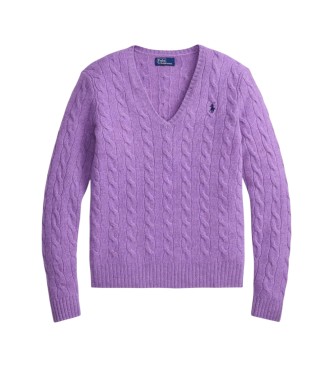 Polo Ralph Lauren Pullover aus Kaschmir und Wolle in Flieder