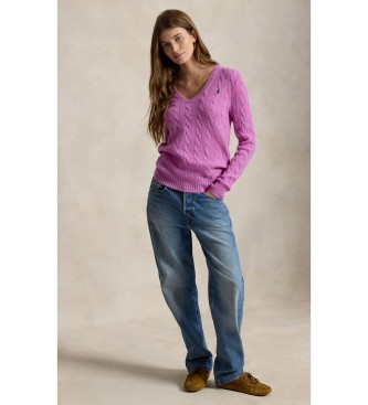 Polo Ralph Lauren Roza pulover iz ka?mirja in volne
