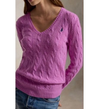 Polo Ralph Lauren Roza pulover iz ka?mirja in volne
