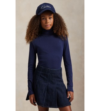 Polo Ralph Lauren Pull à col roulé en coton marine