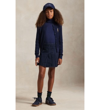 Polo Ralph Lauren Pull à col roulé en coton marine