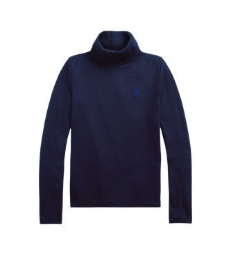 Polo Ralph Lauren Pull à col roulé en coton marine