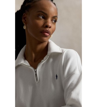 Polo Ralph Lauren Felpa con zip corta bianco