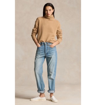 Polo Ralph Lauren Pull en laine à col roulé beige