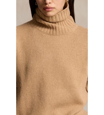 Polo Ralph Lauren Pull en laine à col roulé beige