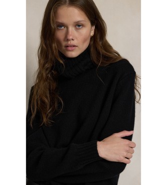 Polo Ralph Lauren Pull en laine à col roulé noir