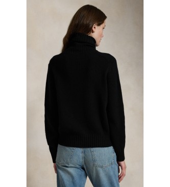 Polo Ralph Lauren Pull en laine à col roulé noir