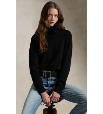 Polo Ralph Lauren Pull en laine à col roulé noir