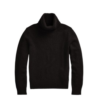 Polo Ralph Lauren Pull en laine à col roulé noir