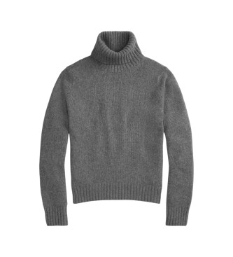 Polo Ralph Lauren Pull en laine à col roulé gris