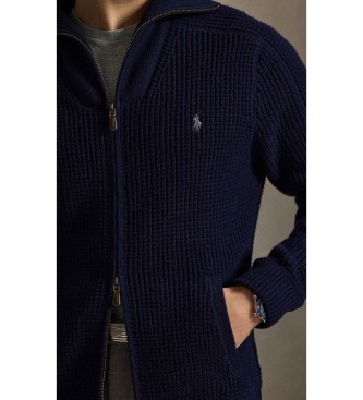 Polo Ralph Lauren Jersey de lana y algod�n con cremallera marino