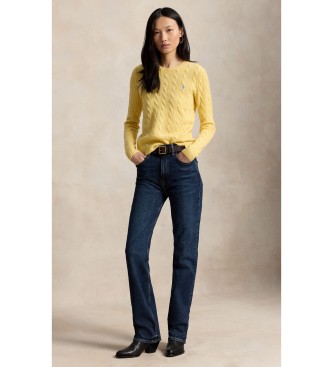Polo Ralph Lauren Rumena majica iz volne in ka?mirja