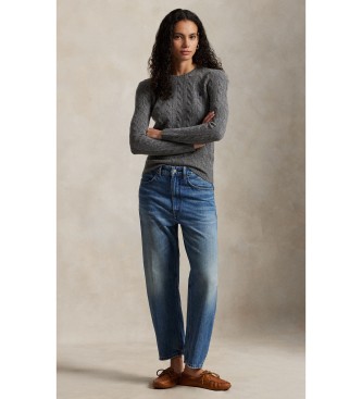 Polo Ralph Lauren Grijs trui van wol en kasjmier