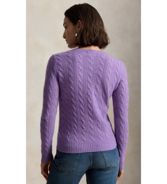 Polo Ralph Lauren Camisola de lã e caxemira lilás