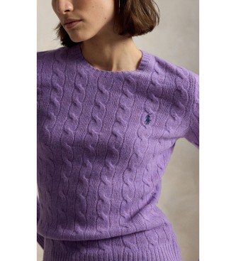 Polo Ralph Lauren Camisola de lã e caxemira lilás