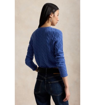 Polo Ralph Lauren Modra majica iz volne in ka?mirja