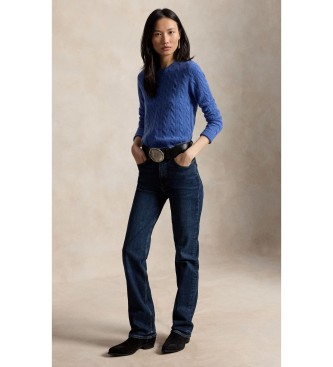 Polo Ralph Lauren Modra majica iz volne in ka?mirja