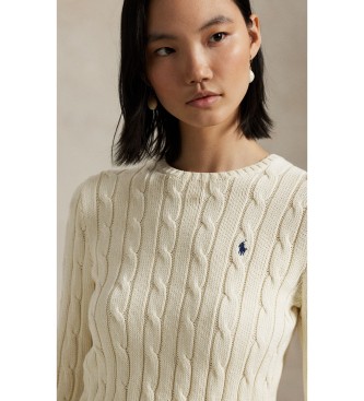 Polo Ralph Lauren Pulover iz volne in ka?mirja v kremno beli barvi