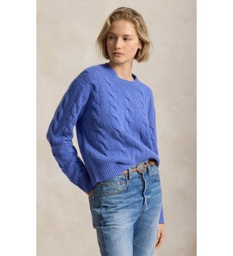 Polo Ralph Lauren Modra majica iz volne in ka?mirja